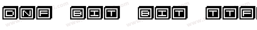 DNF BIT BIT TTF字体转换